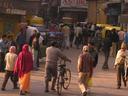 Another new day and people begin to fill the streets.